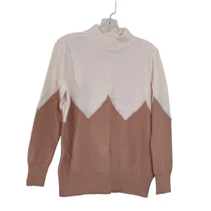 Women's Alfani Turtleneck Rayon Polyester Nylon Long Sleeves Sweater Medium - Picture 1 of 14