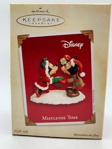 Hallmark Keepsake Ornament Disney Mickey Minnie Mouse 'Mistletoe Time' New - Picture 1 of 2