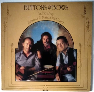 Jackie Daly Séamus & Manus McGuire Buttons & Bows Green Linnet LP Accordion Reel - Picture 1 of 3