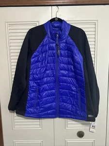 Chaqueta acolchada acolchada acolchada CALVIN KLEIN para mujer 3XL azul cremallera completa ligera nueva con etiquetas $120 - Imagen 1 de 18