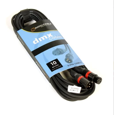 ADJ Accu-Cable 3 pines DMX cable de iluminación de plomo m/f 10 m de longitud Foto 1 de 3