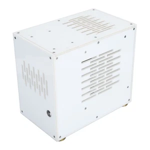 Mini ITX Computer Case Professional 360° Open Type Acrylic Side Transparent NEW - Afbeelding 1 van 12