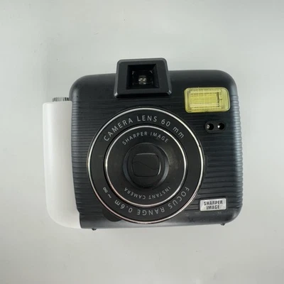 Sharper Image Instant Camera 60mm Lens Focus Range Point Shoot 2018 Black White - Image 1 of 4