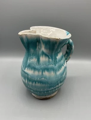 Antiker Schnabelkrug Krug Gmundner Keramik Gmunden Antik Alt Grün Gefammt Rar - Bild 1 von 4