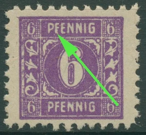 SBZ Mecklenburg-Vorpommern Freimarke Plattenfehler 9 a XXVI postfrisch geprüft - Bild 1 von 1