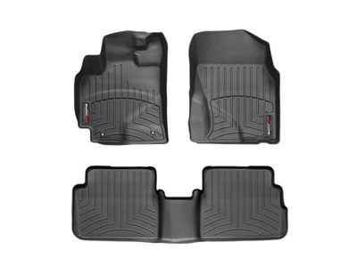 WeatherTech FloorLiner for 2009-2013 Toyota Corolla - 1st & 2nd Row, Black - Image 1 of 4