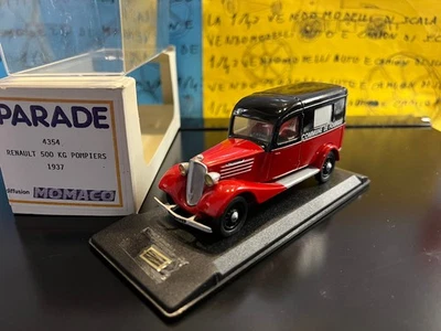 1/43 PARADE Renault 500 kg Ambulance Pompiers Commune de Fourges 1937 4354 RARE - Immagine 1 di 2