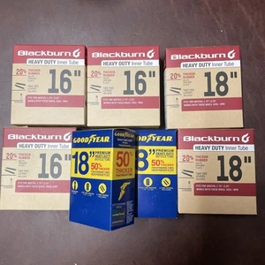 Lot Of 7 New Bike Bicicleta Bicycle Tube 16” and 18” For Children’s Bikes - Picture 1 of 7