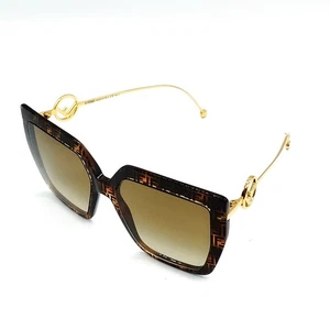 NO TARIFF Fendi Sunglasses 410 Women's Browns 3969794 - Picture 1 of 10