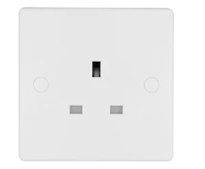 Schneider Electric Ultimate Slimline Unswitched Socket 1 Gang White 13Amp GU3050 - Picture 1 of 1