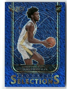 Panini Select Rookie Selections 2020-21 azul James Wiseman novato dorado - Imagen 1 de 2