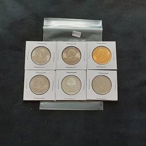 2001 New York State Quarters Set! 6 Different coins! 1 90% silver!! M121 - Picture 1 of 2