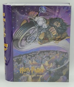 Vtg Harry Potter and The Sorcerers Stone Tin Book Decorative Storage Box Hagrid - Picture 1 of 7