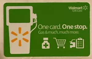 WalMart One Card One Stop Gas Pump Groceries Medicine 2018 Gift Card FD-60393 - Picture 1 of 1