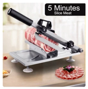 Manual Frozen Meat/Food Slicer Cutter Machine for Home Kitchen Use - Picture 1 of 9