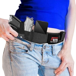 Belly Band Concealed Pistol Gun Carry Waist Holster Under Coat Hidden all Sizes - Picture 1 of 6