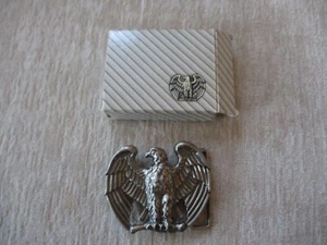 Vintage AVON Belt Buckle Majestic Patriotic American Eagle Bird Silver Tone - Picture 1 of 7