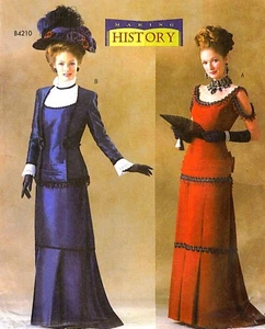 WOW! ABITO MISS VITTORIAN ABITO GIACCA TITANIC MOTIVO CUCITO 6-10 BUTTERICK 4212 - Foto 1 di 5