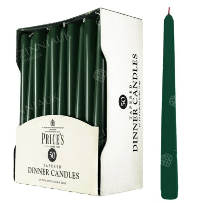 Prices Tapered Dinner Candles for Home Table Decor, 8 Hour Unscented, Dripless - Image 1 of 4