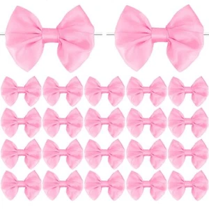 20 Pcs Twist Tie Bows for Treat Bags Premade Bows Satin Ribbon Bows for Gift ... - Picture 1 of 7