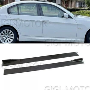 86.6'' Carbon Fiber For BMW 328i xDrive F30 E90 3 series 01-09 Side Skirt Rocker - Picture 1 of 11