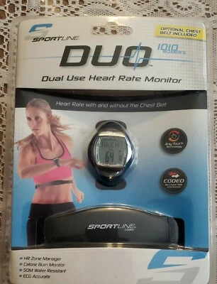 Monitor de ritmo cardíaco Sportline Duo 1010 de doble uso para mujer - azul Foto 1 de 4