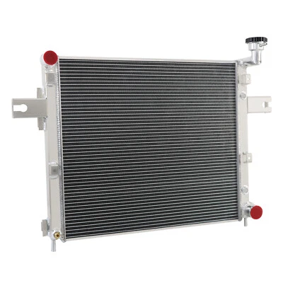 4Rows Aluminum Radiator For 2006-10 Jeep Grand Cherokee Commander 3.7L 4.7L 6.1L Foto 1 de 4