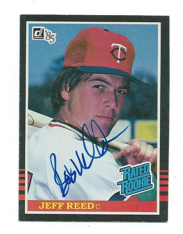 Jeff Reed Hand Signed autograph on a 1985 Donruss-Minnesota Twins - Image 1 of 1
