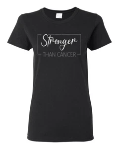 Camiseta gráfica más fuerte que el cáncer para mujeres en dificultades - Imagen 1 de 8