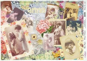 Papel de arroz A/4 para hoja de libro de recortes decoupage - Anne Happy Mothers's Day - Imagen 1 de 1