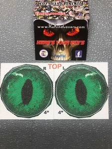 RUKindCovers Head Light GREEN Eyes Yamaha Grizzly 660/350/400 4' Round - Bild 1 von 11