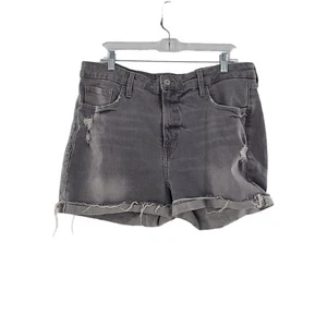 Pantalones Cortos Old Navy Para Mujer Talla 16 Gris Denim Envejecido Tiro Alto OG - Imagen 1 de 6