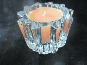 NOS Vintage AVON ULTRA CRYSTAL Candle Holder & FOXFIRE CANDLE - 1980's - #1 - Picture 1 of 2
