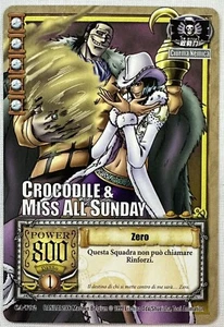 ONE PIECE~TCG~CROCODILE & MISS ALL SUNDAY~CA-T02~PROMO~ITA~BANDAI~2006 - Picture 1 of 2