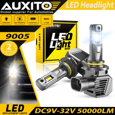 AUXITO 9005 HB3 100000LM Bombillas LED Faro Luz Alta Blanco Super Brillante 6500K Foto 1 de 4
