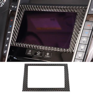 Carbon Fiber Interior GPS Navigation Frame Cover Trim For Infiniti Q50 Q60 14-22 - Picture 1 of 13