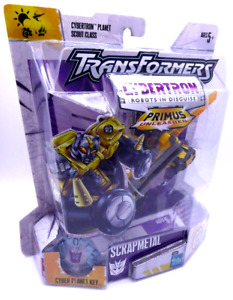 Transformers Scrapmetal  w/ Cyber Planet Key Cybertron Robots In Disguise 2005