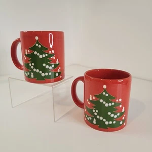 Waechtersbach W. Germany Christmas Tree Mugs Lot Of 2 - Picture 1 of 7