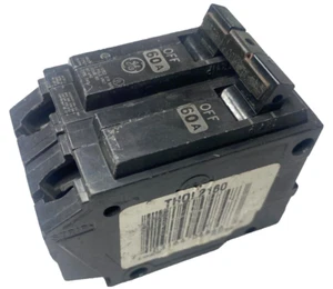 Disyuntor 60A GE THQL2160 60 Amp 2 polos 10kA@120/240V Interno Viaje Común - Imagen 1 de 9