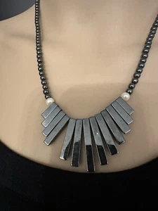 Perlenkette Aus Nachlass Grau - Bild 1 von 3