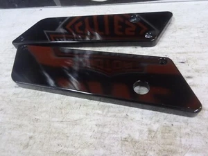 Harley Davidson BAGGER Rpl PERSONALIZADO NEGRO BILLET ALUMINIO Alforja BISAGRA CUBIERTA - Imagen 1 de 11