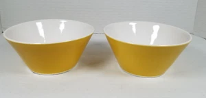 2er Set Syrakus China Syralite Suppe Müsli/Dessert/Obstschalen - Senfgelb - Bild 1 von 10