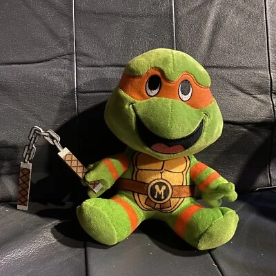 TMNT Kidrobot Michelangelo Phunny Plush 9” Teenage Mutant Ninja Turtles - Image 1 of 4