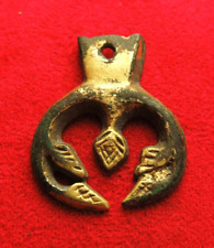 Ancient bronze artifact in gilding Ottoman Empire 14-15 century