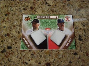 2002 Fleer Platinum Cornerstones Numbered #38 Cal Ripken Wade Boggs 1153/2000