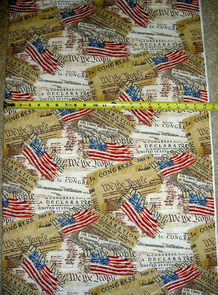 Declaración de Independencia Multi 8320 Tela de Algodón Duradero 34 y 1/2" Perno FINAL Foto 1 de 1