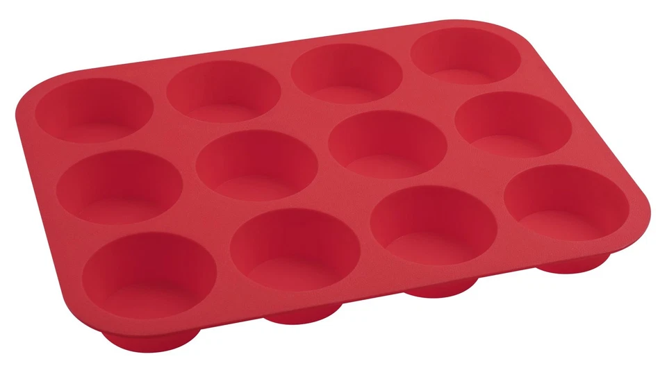 Dr. Oetker - Muffinform 12er Silikon Flexxibel Rot (1257) Muffin- Back- Form - Bild 1 von 1