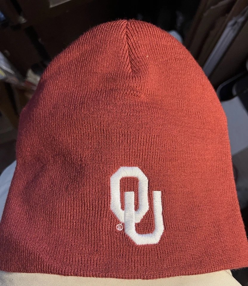Oklahoma University Gorro OU Gorra de esquí Invierno NCAA NUEVO SIN ETIQUETAS Foto 1 de 1