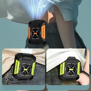4000mAh Portable Waist Clip Fan Belt Fan Body Fan With 3 speed Power Bank - Picture 1 of 14