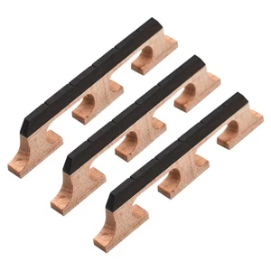 3 Stück Banjo Ponticello Banjos Zubehör Holzsteg Instrumententeile - Bild 1 von 12